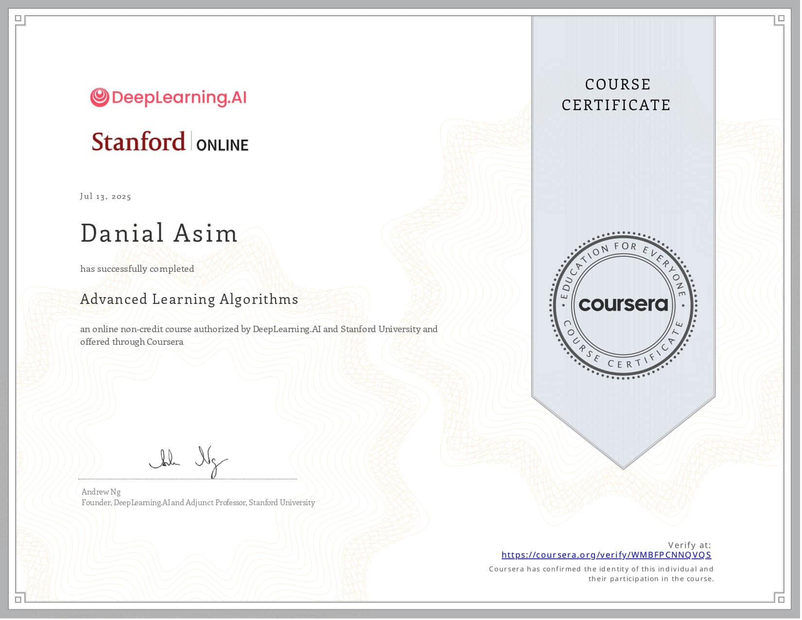 Advanced Learning Algorithms